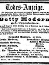 Record image of Betty Modern (born Oppenheimer)