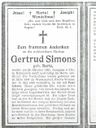Record image of Gertrud Siemons (born Bartz)