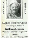 Record image of Catherine Josephine "Kathleen Kate" Mooney (born Fagan)