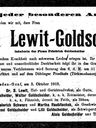Record image of Regina Lewit-Goldscheider (nacida Schwarz)