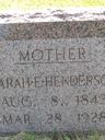Record image of Sarah E Henderson (born Copeland)
