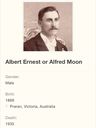 Record image of Alfred Ernest Moon