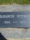 Record image of Mary Elizabeth PETERSON (born ROBINSON)