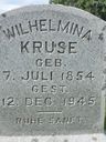 Record image of Wilhelmine Maria Louise Kruse (geb. Mahnke)