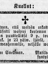 Record image of Mathilda Augusta Snellman (o.s. Schalin)