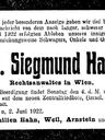 Record image of Sigmund Hahn