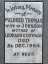 Record image of Mildred  (Mill) "Aunty Mil" Thomas (født Nankivell)