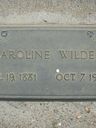 Record image of Caroline "Carrie" Wilder (født Billings)