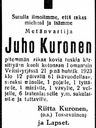 Record image of Johan Juhonpoika Kuronen