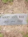 Record image of Mary Ann Ray (født Culp)