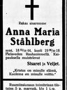 Record image of Anna Maria Karlsdotter Ståhlberg