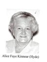 Record image of Alice Faye Kinnear (born Hyde)