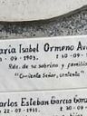 Record image of María Isabel Garcia Gonzalez (born Ormeño Avila)