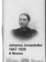 Record image of Johanna Catrina Jonasdotter (född Jonasdr)