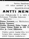 Record image of Antti Erkinpoika "Anders" Nenonen