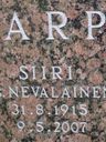 Record image of Siiri Karppinen (born Nevalainen)