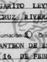 Record image of Maria Cruz Leyva (born Rivera)
