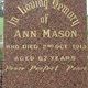 Record image of Eliza Ann Mason (born White)