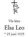 Record image of Elsa* Solveig Linnea Leo (born Jönsson)