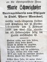 Record image of Maria Schöffegger (born Schweighofer)