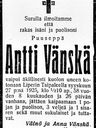 Record image of Antti Heikki Niilonpoika Vänskä