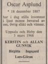 Record image of Oskar Asplund