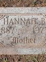 Record image of "Hanna"* Wilhelmina Lindberg (o.s. Boman)