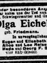 Record image of Olga Eichel (born Friedmann)
