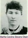 Record image of Martha Caroline Olsen (born Stevens)