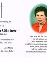Record image of Theresia Güntner (born Gürtler)