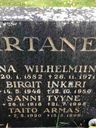 Record image of Aina Vilhelmina Virtanen (born Lehtonen)