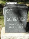 Record image of Fannie Alice Schrader (born Green)