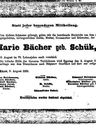 Record image of Maria Bächer (geb. Schick)