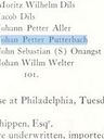 Record image of Johann Peter Puderbach (Puterbaugh)