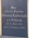 Record image of Johanna GOTTSCHALK (born SCHWAB)