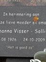 Record image of Johanna Visser (geboren Sollie)