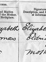 Record image of Elisabeth Holloway Eldridge (born Thomas)