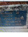 Record image of Julie Baise Elizabeth Heazlett (nacida Martin)