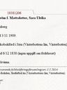 Record image of Sara Ulrika Öström (o.s. Mattsdotter)