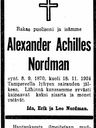 Record image of Alexander Achilles Nordman