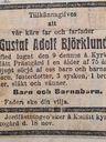 Record image of Carl Gustaf Björklund