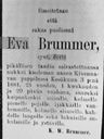Record image of Eva Brummer (born Hertz)