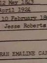 Record image of JESSE M. ROBERTS I