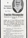 Record image of Franziska Weißengruber (born Schwarz)