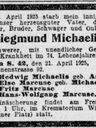 Record image of Siegmund Leo Michaelis