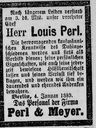 Record image of Louis Levin Perl