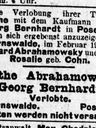 Record image of Käthe Bernhardt (geb. Abrahamowsky)