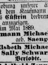 Record image of Elsbeth Hedwig Schwarz (born Michaelis)
