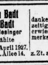 Record image of Else Badt (geb. Schlesinger)