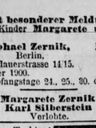 Record image of Margarete Michaelis (born Zernik)